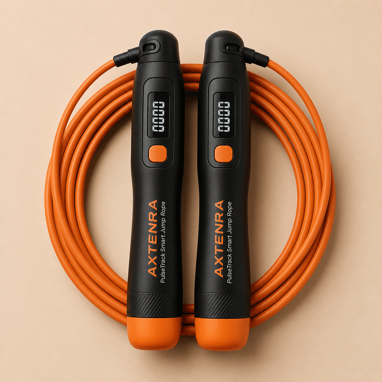Synthetic product concept render of PulseTrack Smart Jump Rope